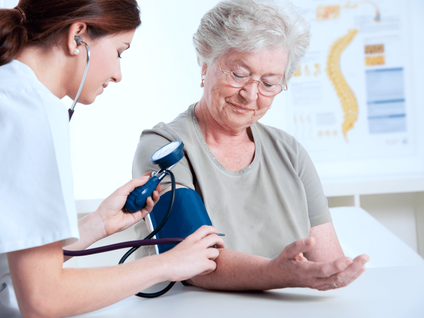 __The first signs of illness in old age.